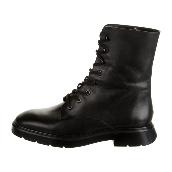 STUART WEITZMAN Mckenzee black combat  boots 37.5 - Picture 5 of 5